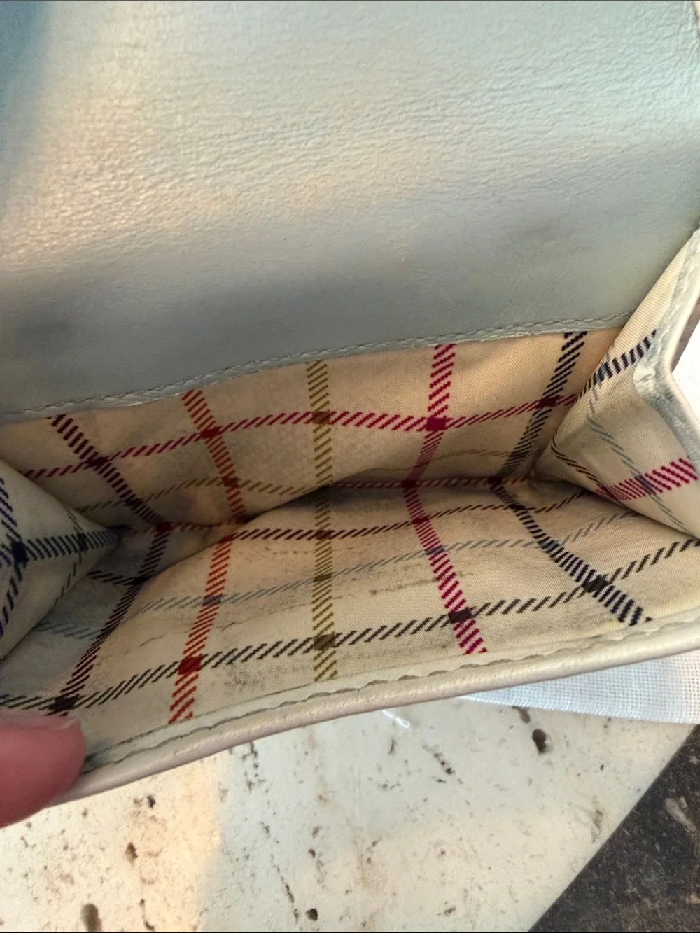Coach Vintage Bleeker Signature Canvas Wallet with Tattersall Lining SoHo Buckle
